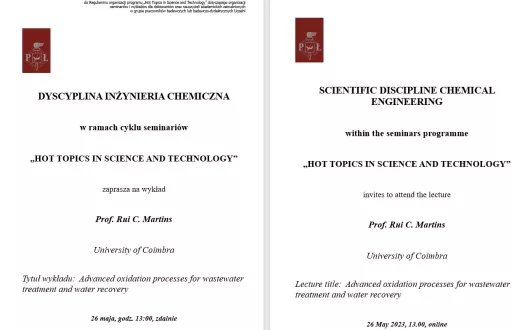 HOT TOPICS IN SCIENCE AND TECHNOLOGY