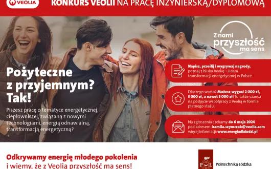KONKURS VEOLII NA PRACĘ INŻYNIERSKĄ LUB DYPLOMOWĄ