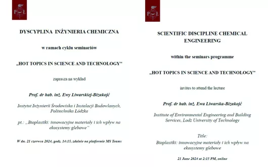 HOT TOPICS IN SCIENCE AND TECHNOLOGY