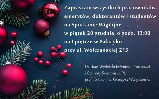 Zaproszenie na Wigilię 2024