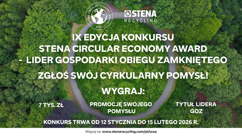 IX edycja konkursu Stena Circular Economy Award – Lider Gospodarki Obiegu Zamkniętego