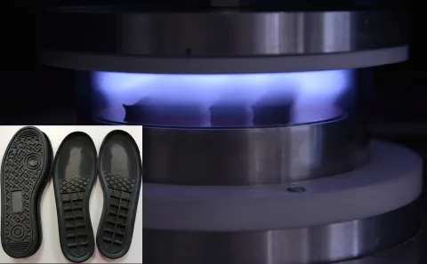 Plasma technology of  ecological bonding elastomers on an industrial scale